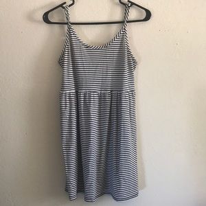 Black and white striped dress!